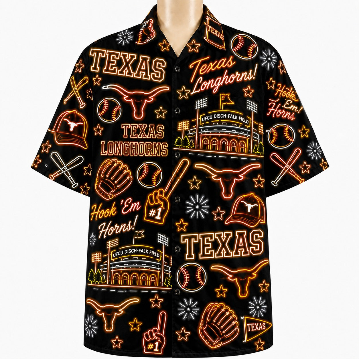 All College Basketball Teams Neon Viber Unisex Hawaiian Shirt For Men & Women