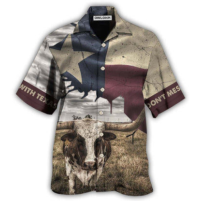 Hawaiian Shirt / Adults / S Texas Peace Life Cows Style - Hawaiian Shirt 