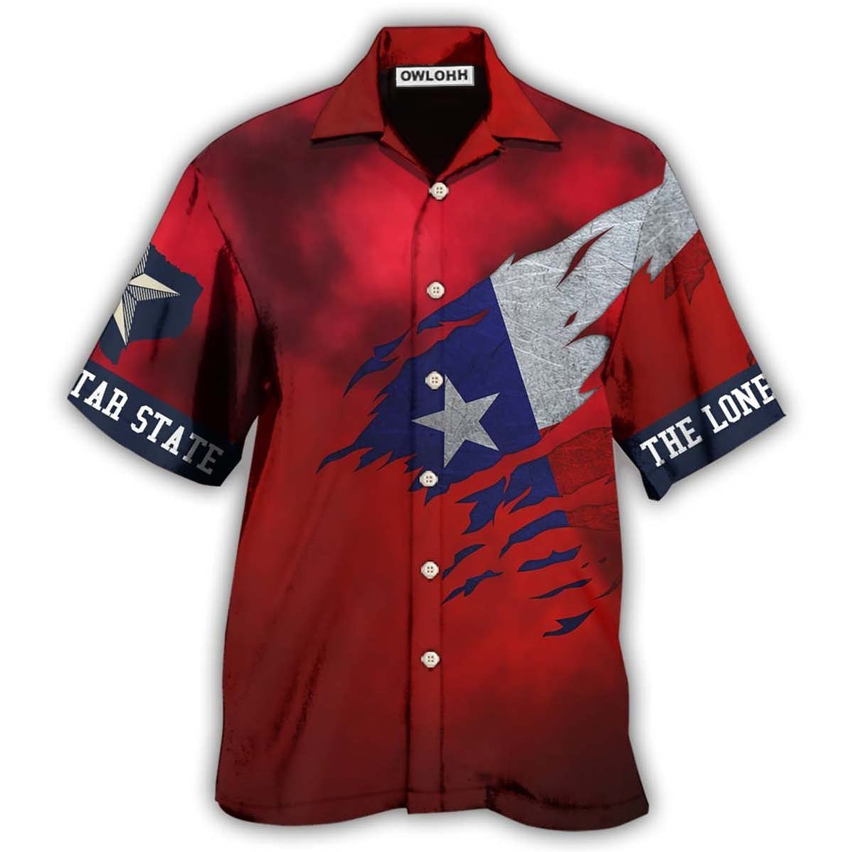 Hawaiian Shirt / Adults / S Texas Peace Life Red Style - Hawaiian Shirt 