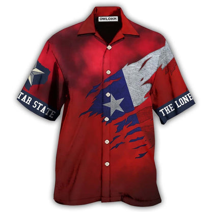Hawaiian Shirt / Adults / S Texas Peace Life Red Style - Hawaiian Shirt 