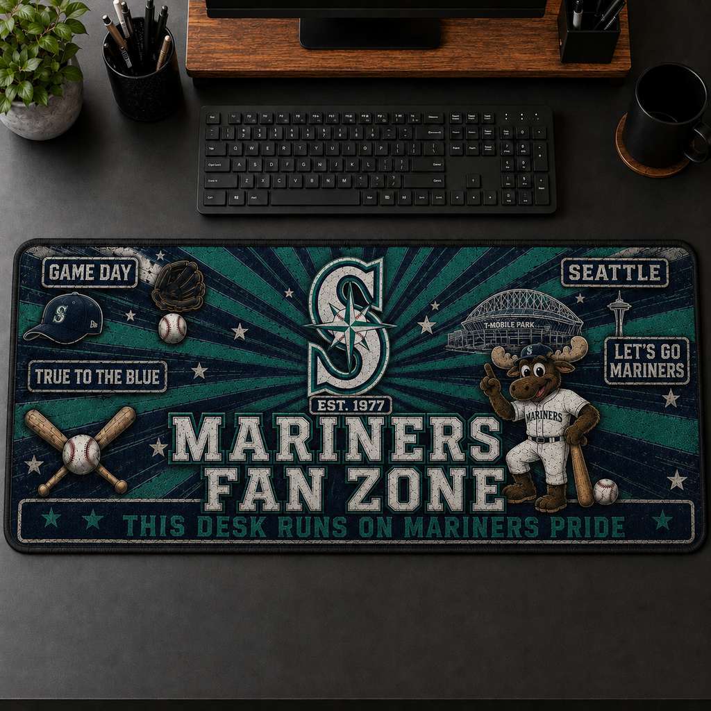 All Baseball Fan Zone Desk Mat For Baseball Fans Gift Mouse Pad Plus Size - 5to9vibe