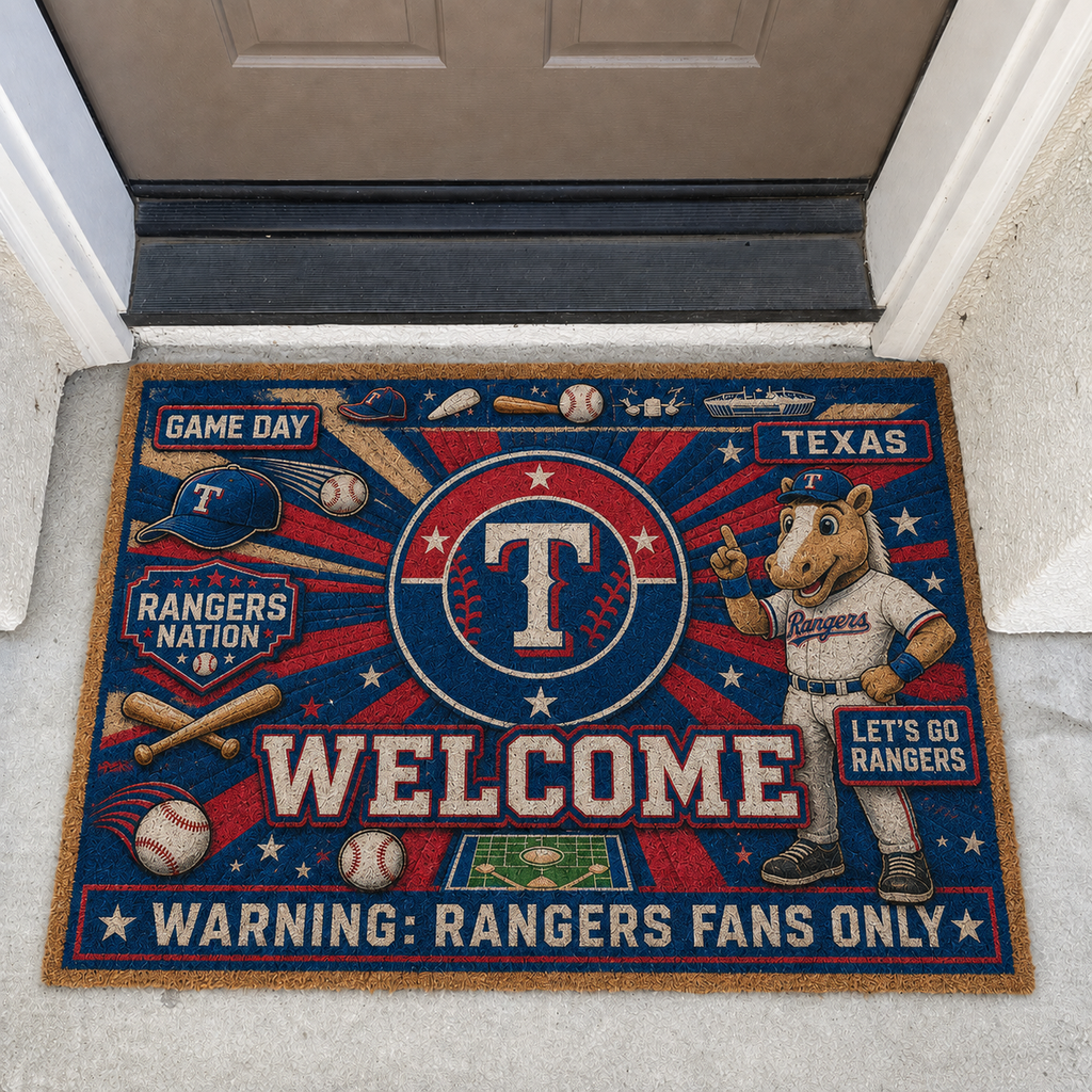Baseball All Teams Welcome Coir Doormat Print Premium Welcome Mat – Personalized Baseball Coir Doormat