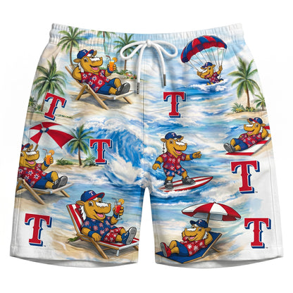 CC Baseball Mascot Beach Viber Button-Up Unisex Hawaiian Shirt For Men & Women