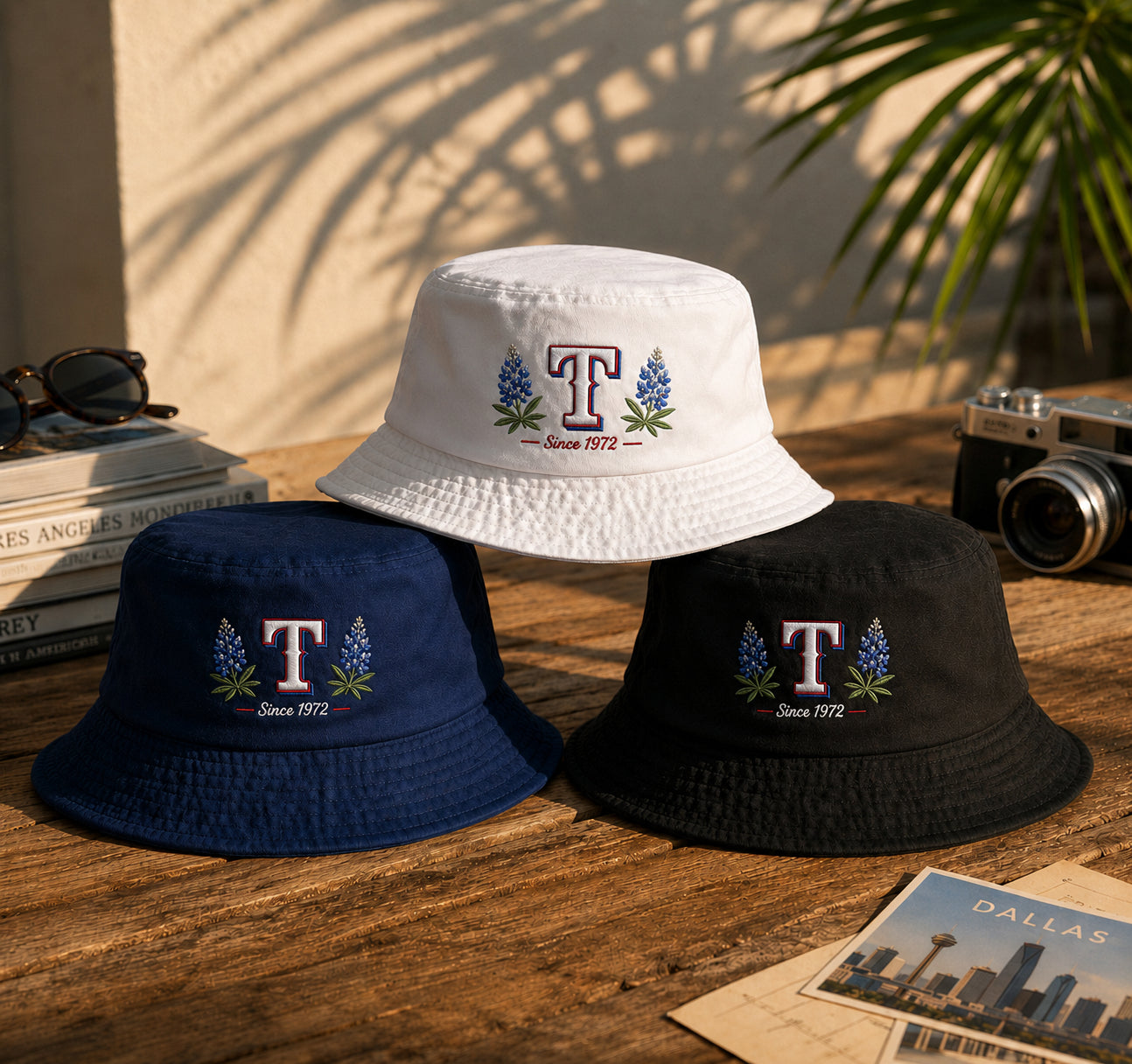 All Teams Embroidery Bucket Hat Baseball  Embroidery Bucket Hat With Logo and Flower Custom- 5to9vibe