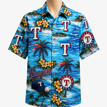 All Baseball Teams Coastal Paradise Button-Up Unisex Hawaiian Shirt For Men and Women