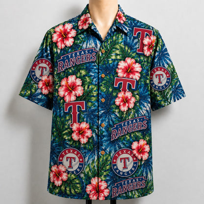 All Baseball Teams Paradise Hibiscus Button-Up Unisex Hawaiian Shirt For Men and Women