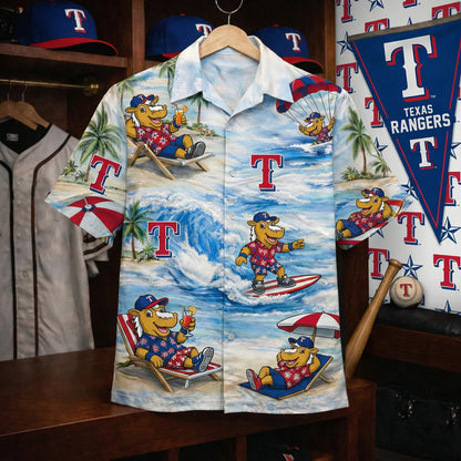 CC Baseball Mascot Beach Viber Button-Up Unisex Hawaiian Shirt For Men & Women