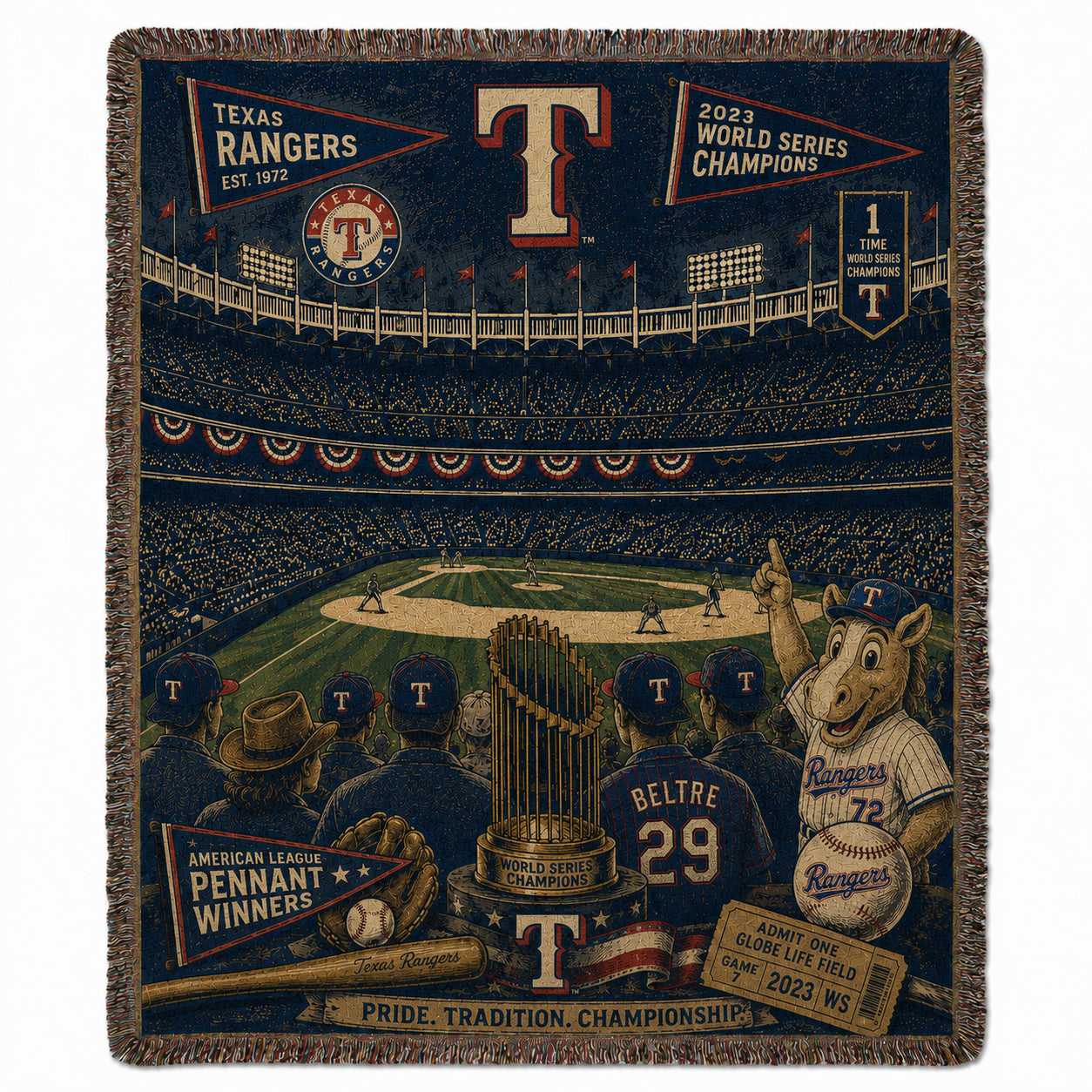 Alfombra personalizada de bienvenida premium de equipo de la MLB – Felpudo de béisbol personalizado