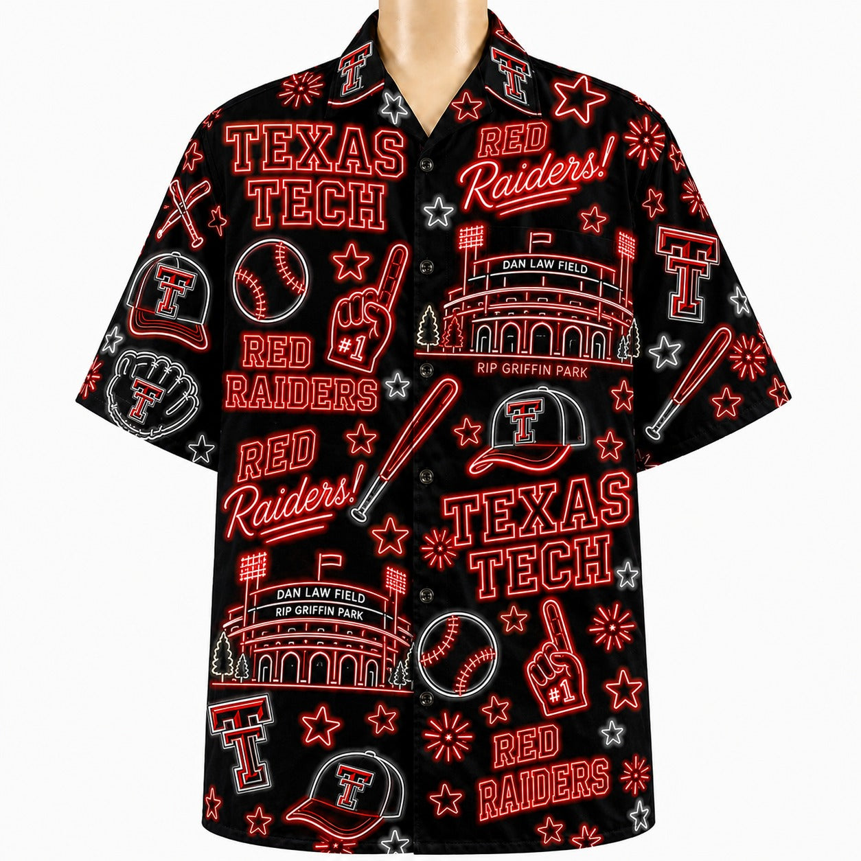 All Baseball College Teams Neon Viber Unisex Hawaiian Shirt For Men & Women