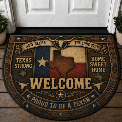 US Military Pride Quilted Print Premium Welcome Mat – Personalized Doormat
