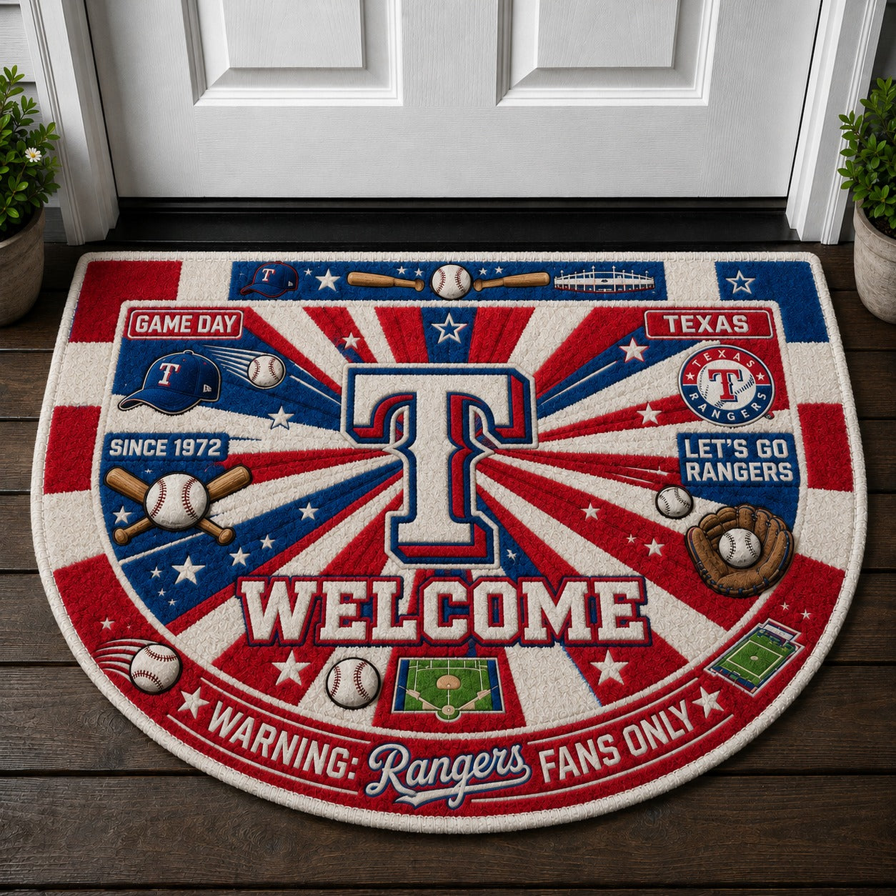 Football All Teams Custom Premium Welcome Mat – Personalized Doormat