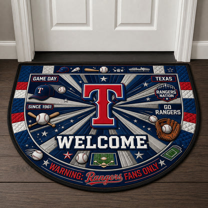 Alfombra personalizada de bienvenida premium de equipo de la MLB – Felpudo de béisbol personalizado