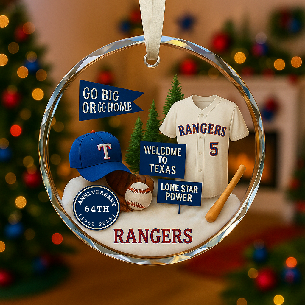 Baseball Glass Ornament 3 With Gift Box Christmas Baseball Team - Glass Ornament-Glass Ornament-5TO9VIBE