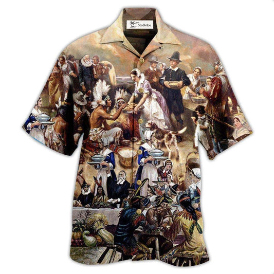 Hawaiian Shirt / Adults / S Thanksgiving The First - Hawaiian Shirt 