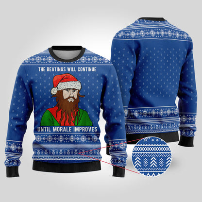 The Beatings Blackbeard Royal Funny Ugly Christmas Sweater - Funny Ugly Christmas Sweater
