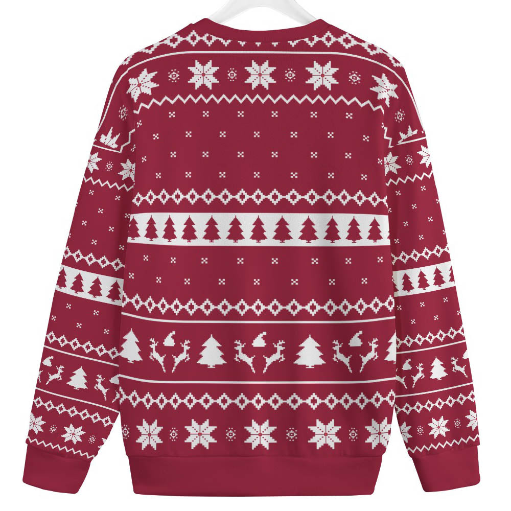 The Vegans Eat My Nose Snowman Men's Big And Tall Christmas Sweater
