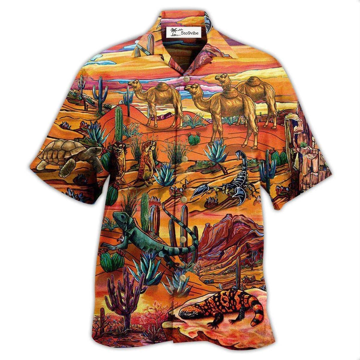 Hawaiian Shirt / Adults / S Desert Where Life Begins - Hawaiian Shirt 