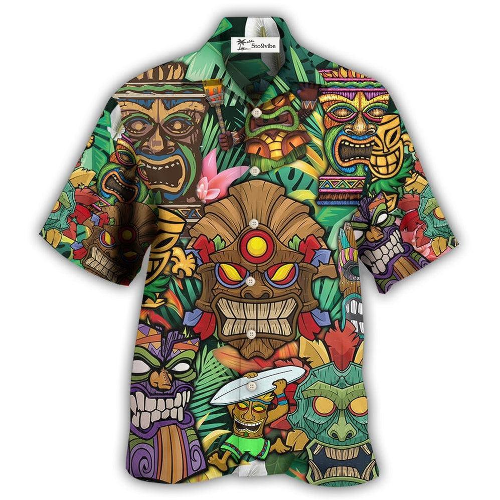 Hawaiian Shirt / Adults / S Tiki With Tropical Style - Hawaiian Shirt 