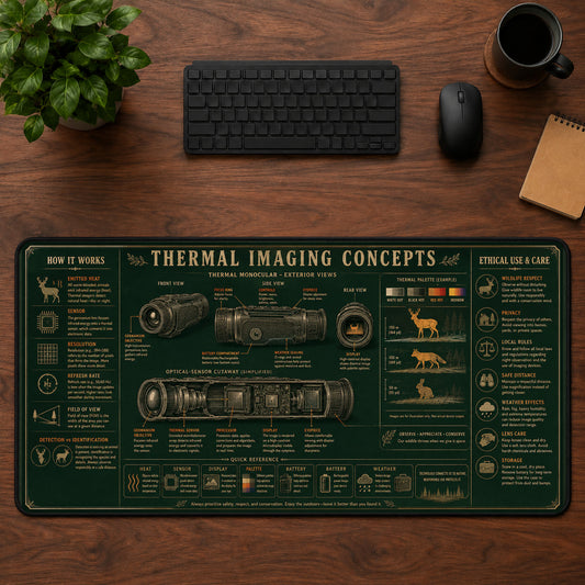 Thermal Imaging Concepts Desk Mat Mouse Pad | 5To9Vibe