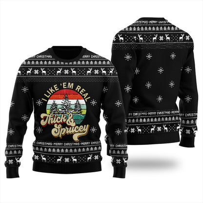 Thick And Sprucey Christmas Sweater Women