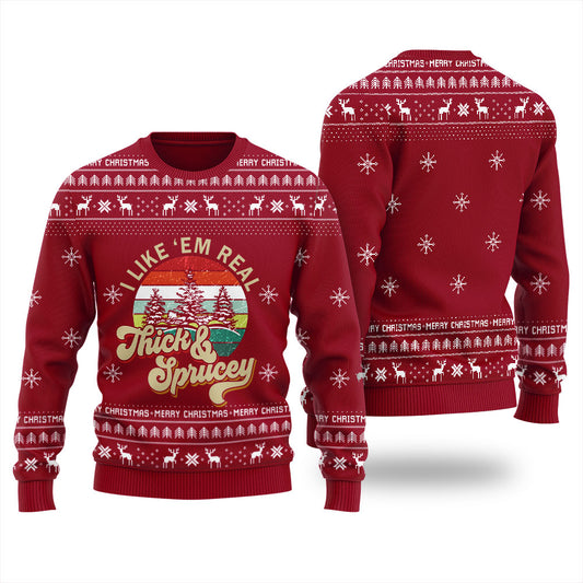 Thick And Sprucey Ugly Christmas Sweater