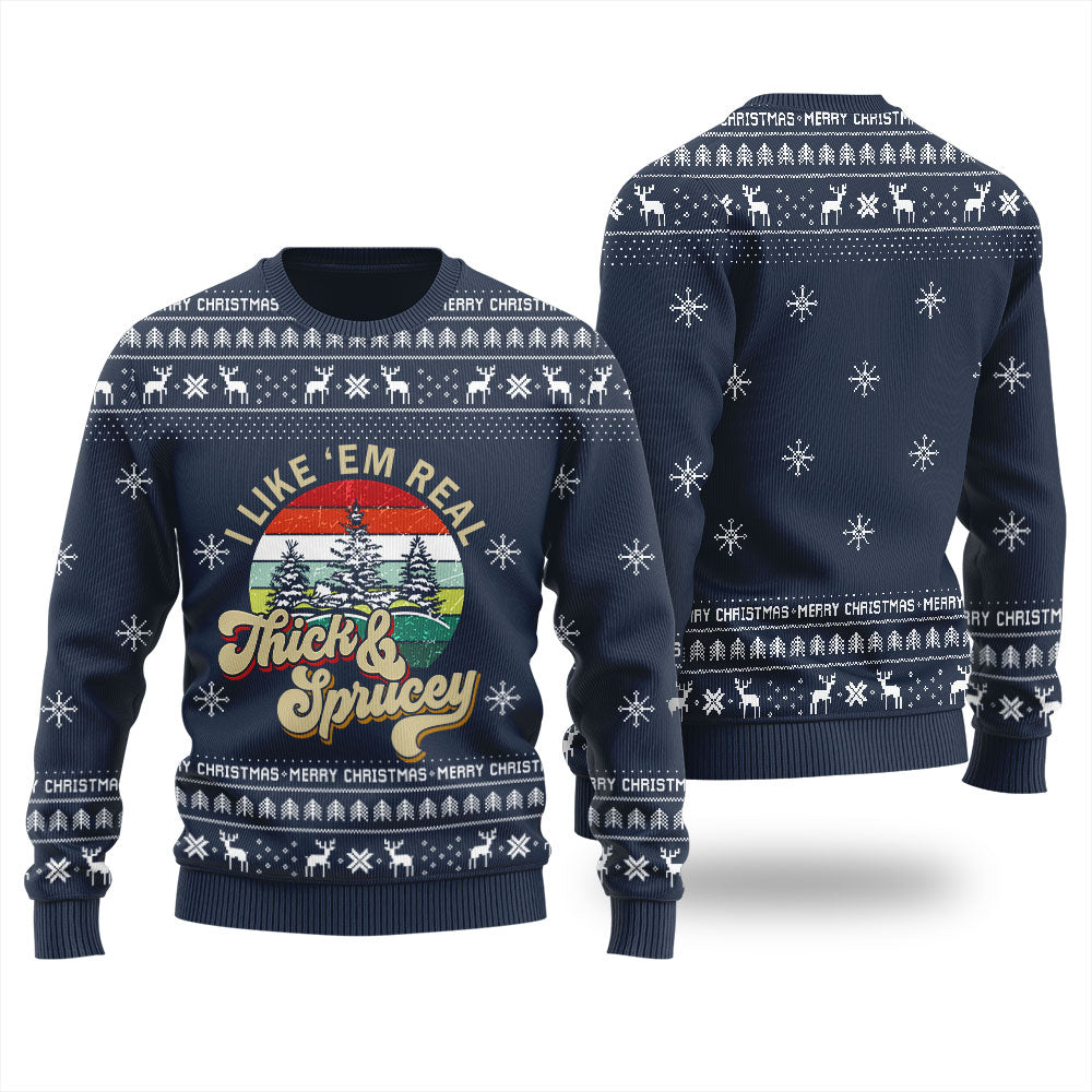 Thick And Sprucey Ugly Christmas Sweater