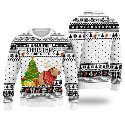 This Is My Ugly Christmas Capybara Sweater