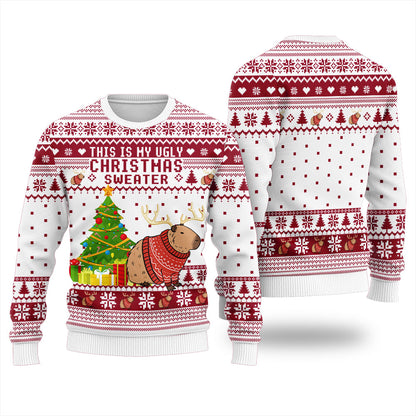 This Is My Ugly Christmas Capybara Sweater