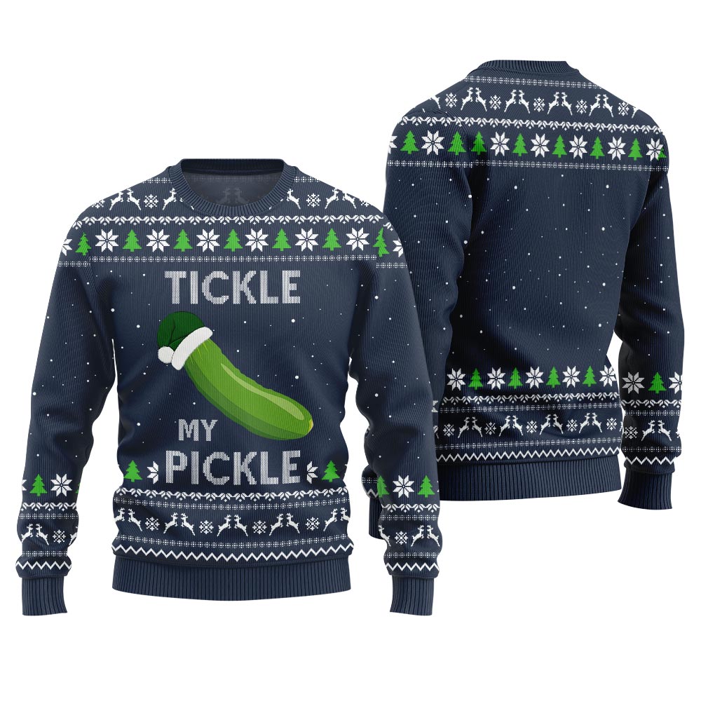 Tickle My Pickle Ugly Christmas Sweater