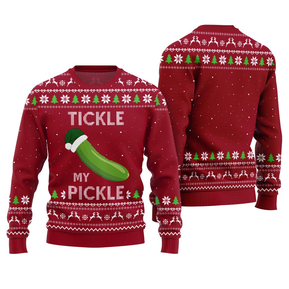 Tickle My Pickle Ugly Christmas Sweater