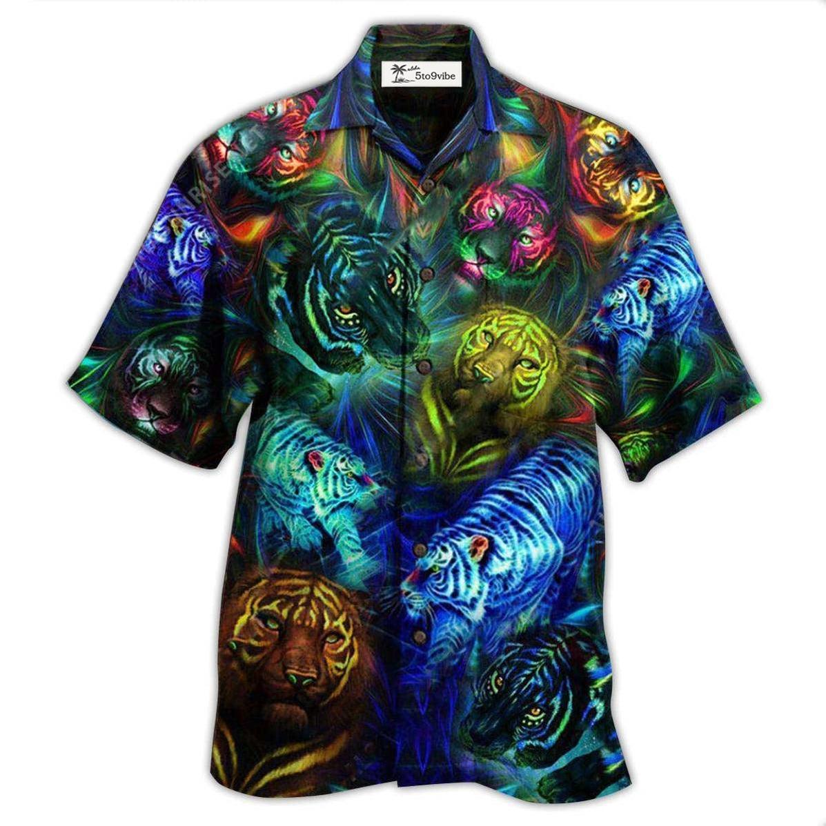 Hawaiian Shirt / Adults / S Tiger Powerful - Hawaiian Shirt 