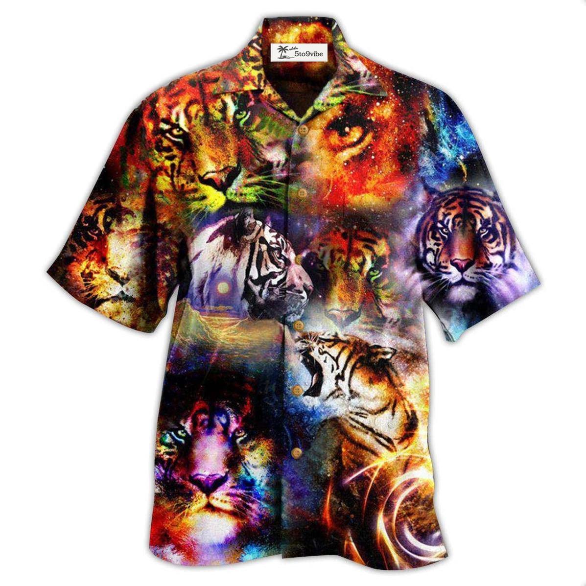 Hawaiian Shirt / Adults / S Tiger The Power Of Tiger In The Universe - Hawaiian Shirt 