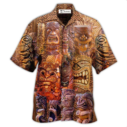 Hawaiian Shirt / Adults / S Tiki If Found Return To Hawaii Tiki Sculpture - Hawaiian Shirt 