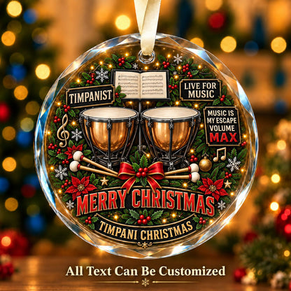 Timpanist Personalized Glass Ornament | 5To9Vibe