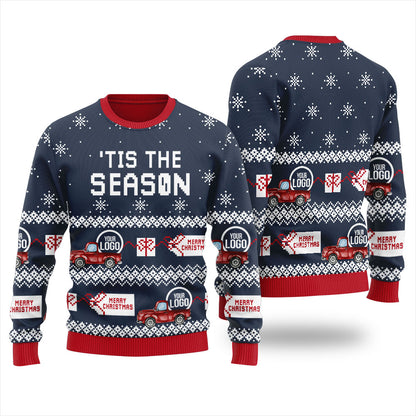 Tis The Season Custom Logo Christmas Sweater