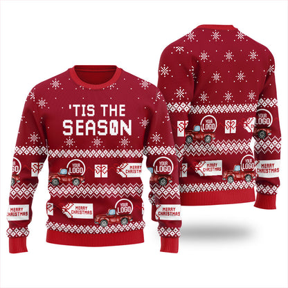 Tis The Season Custom Logo Christmas Sweater