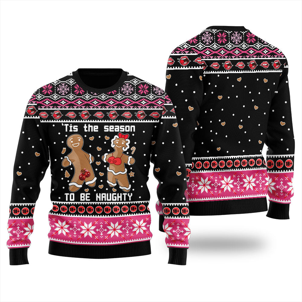 Tis The Season To Be Naughty Funny Cookies Ugly Christmas Sweater