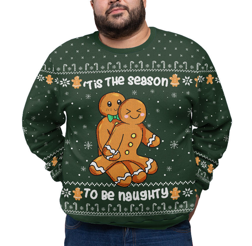 Tis The Season To Be Naughty Plus Size Xmas Sweater