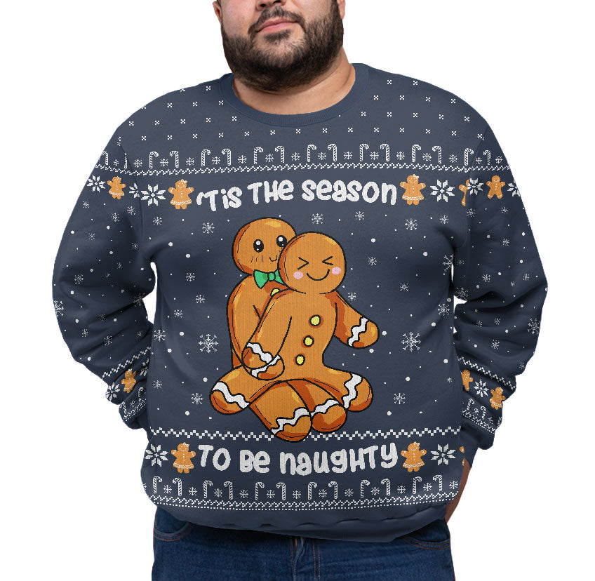 Tis The Season To Be Naughty Plus Size Xmas Sweater