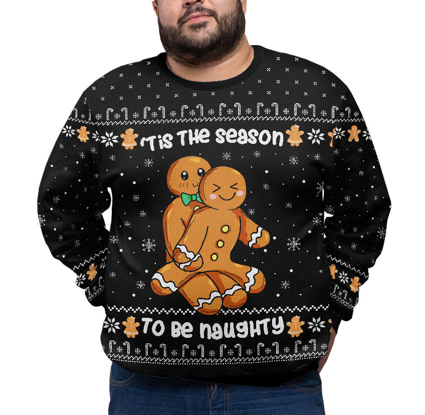 Tis The Season To Be Naughty Plus Size Xmas Sweater