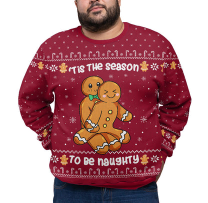 Tis The Season To Be Naughty Plus Size Xmas Sweater
