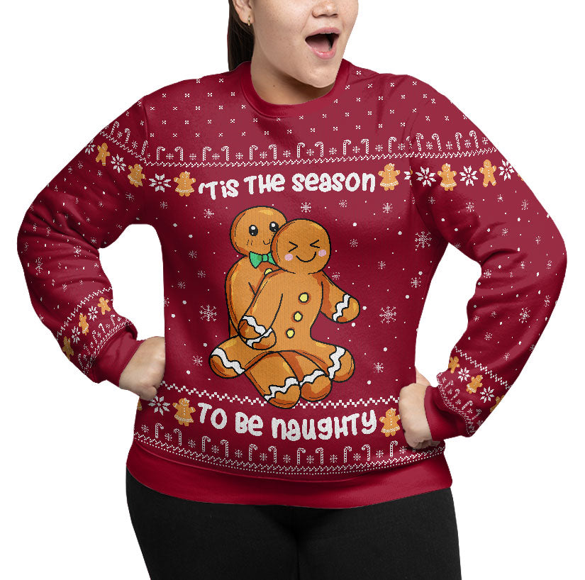 Tis The Season To Be Naughty Plus Size Xmas Sweater