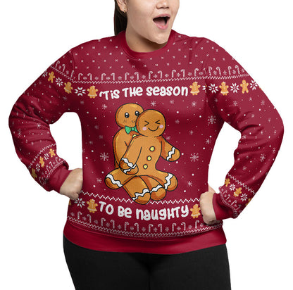 Tis The Season To Be Naughty Plus Size Xmas Sweater