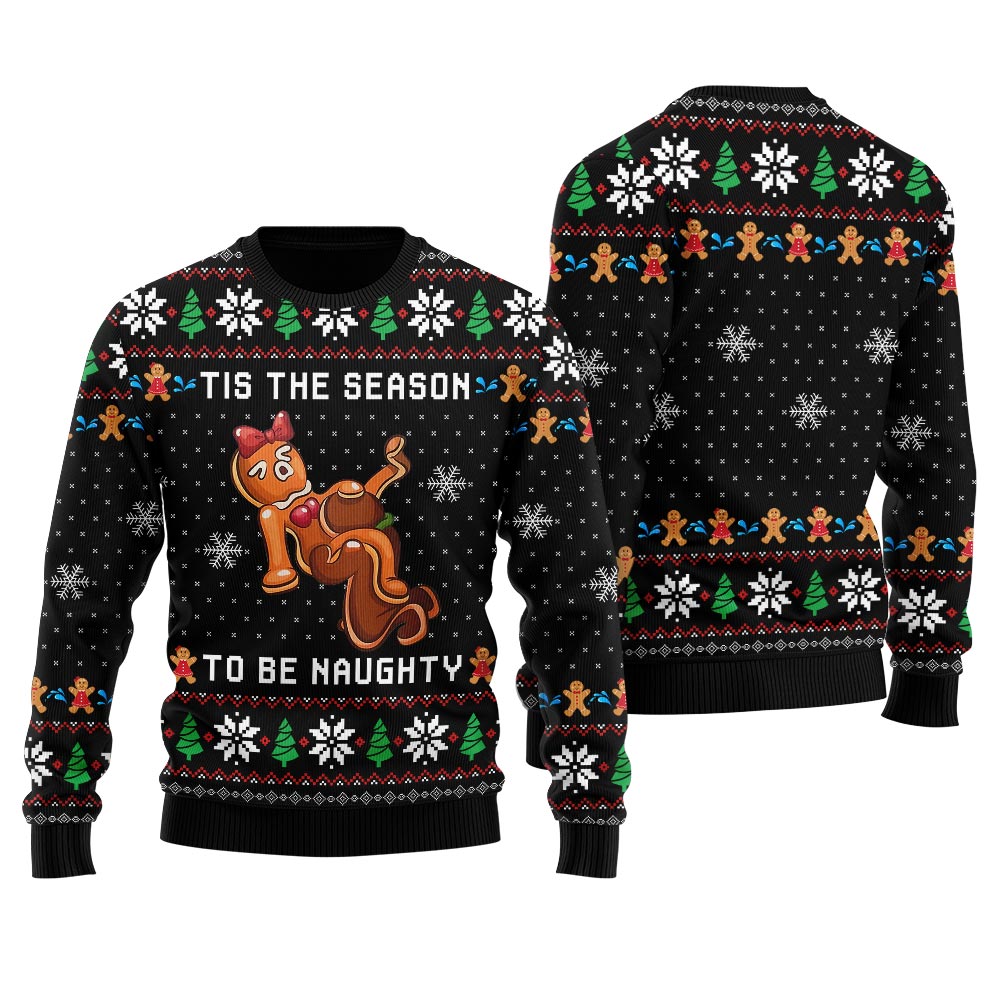 Tis The Season To Be Naughty Women's Ugly Christmas Sweater
