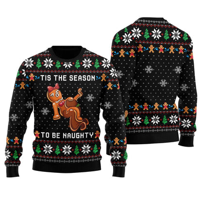 Tis The Season To Be Naughty Ugly Christmas Sweater