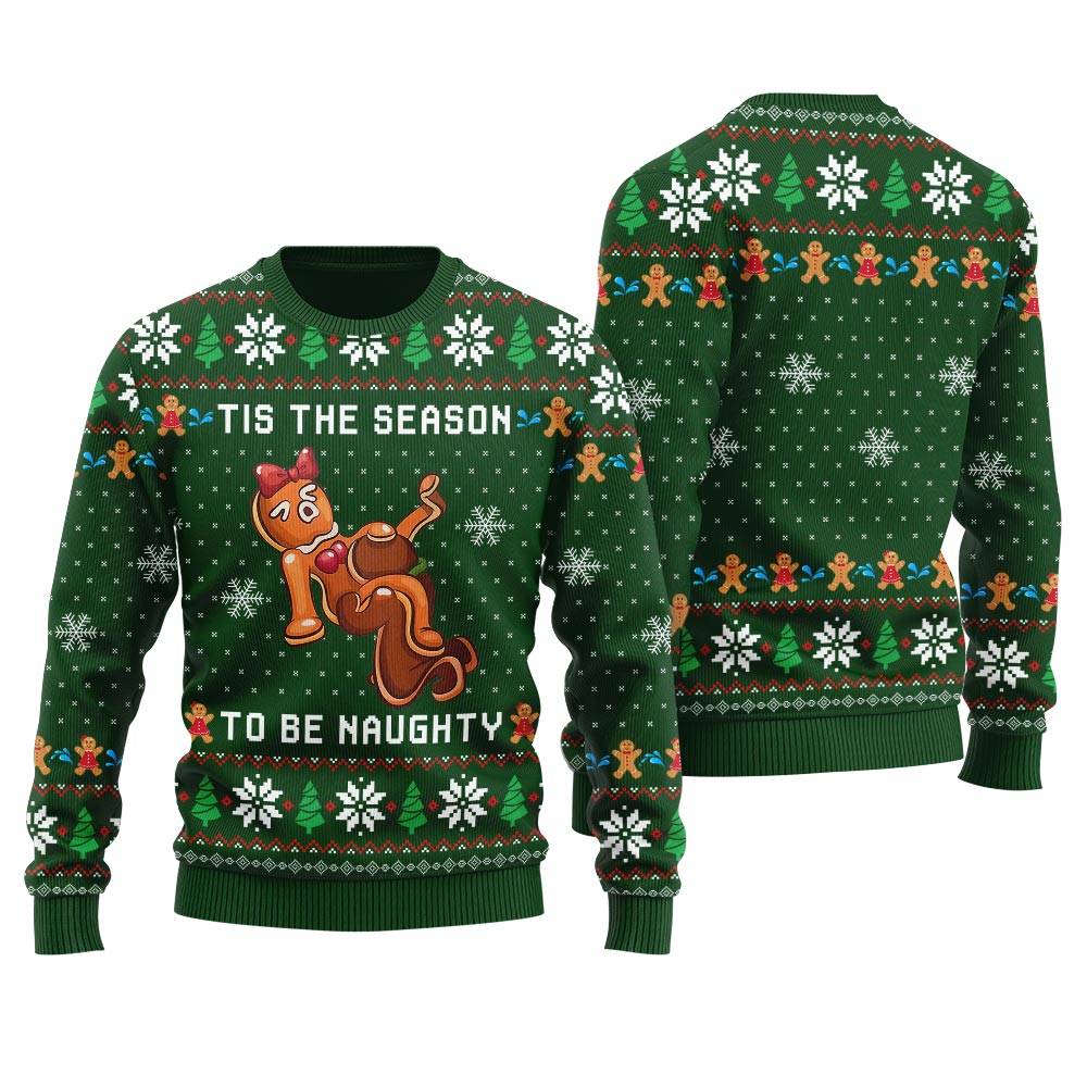 Tis The Season To Be Naughty Women's Ugly Christmas Sweater