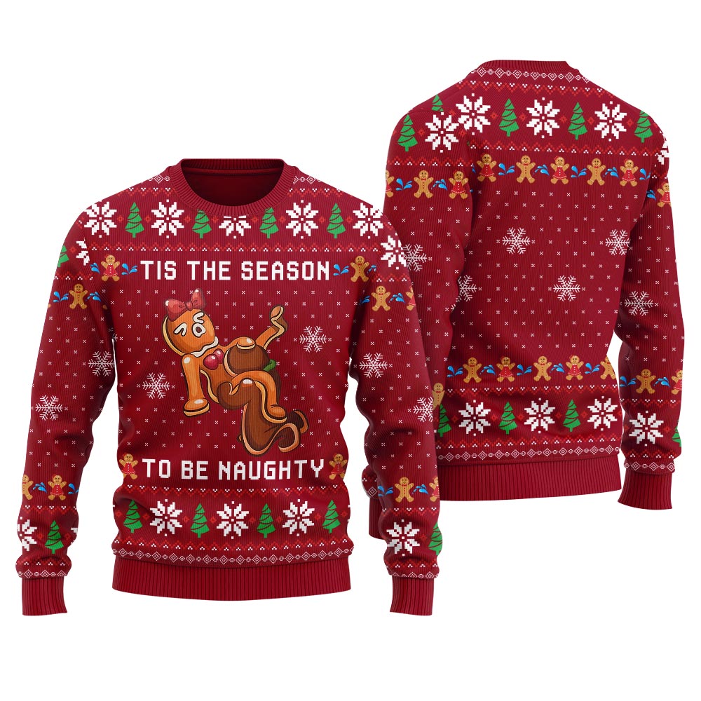 Tis The Season To Be Naughty Ugly Christmas Sweater
