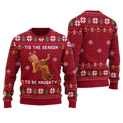 Tis The Season To Be Naughty Ugly Christmas Sweater
