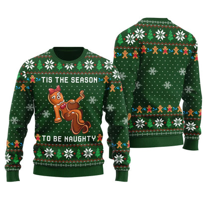 Tis The Season To Be Naughty Women's Ugly Christmas Sweater