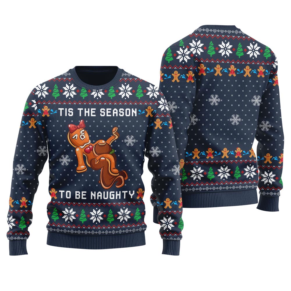 Tis The Season To Be Naughty Women's Ugly Christmas Sweater